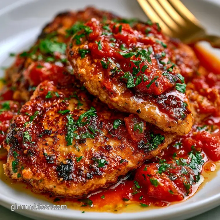 Chicken With Red Sauce: Pan-Seared and Glossy