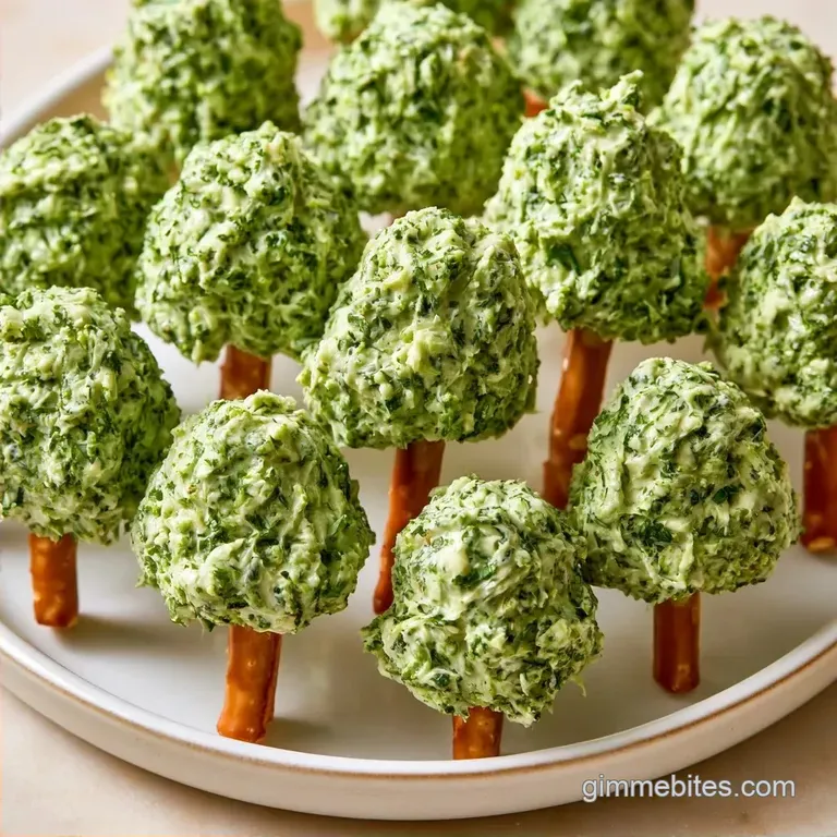 Bite Sized Christmas Tree Appetizers with Cheese