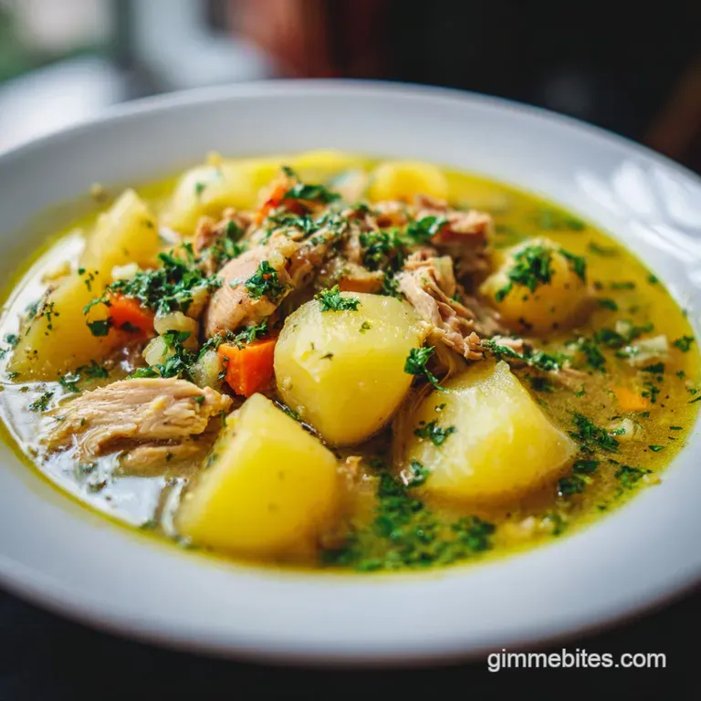 Recipe for Colombian Food with Chicken and Potatoes