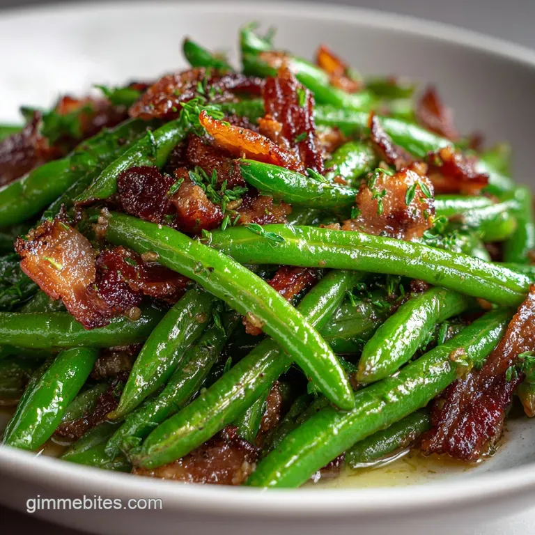 Recipe for Crack Green Beans with Soy Butter Glaze