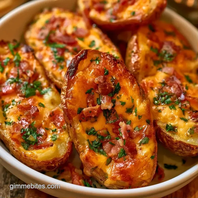 Crispy potato cups arranged on a platter with dollops of cool white sour cream and finely chopped green onions.