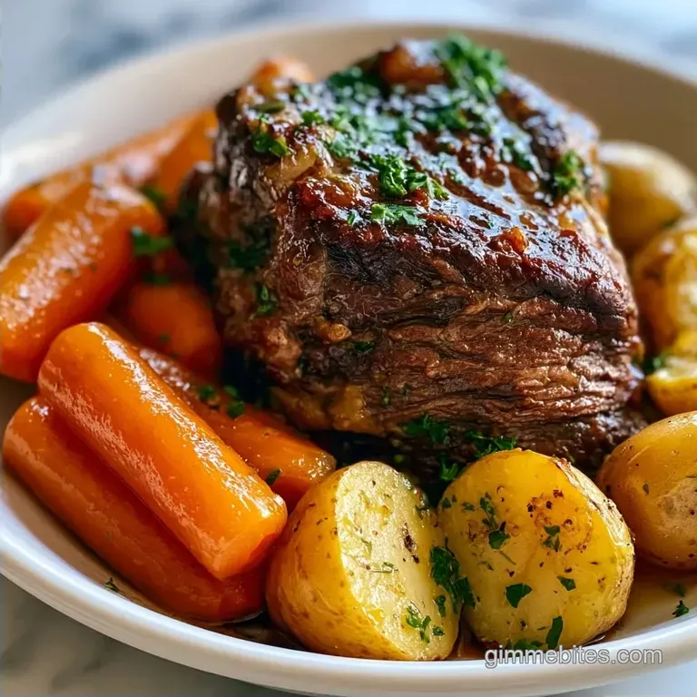 Crock Pot Beef Roast with Carrots