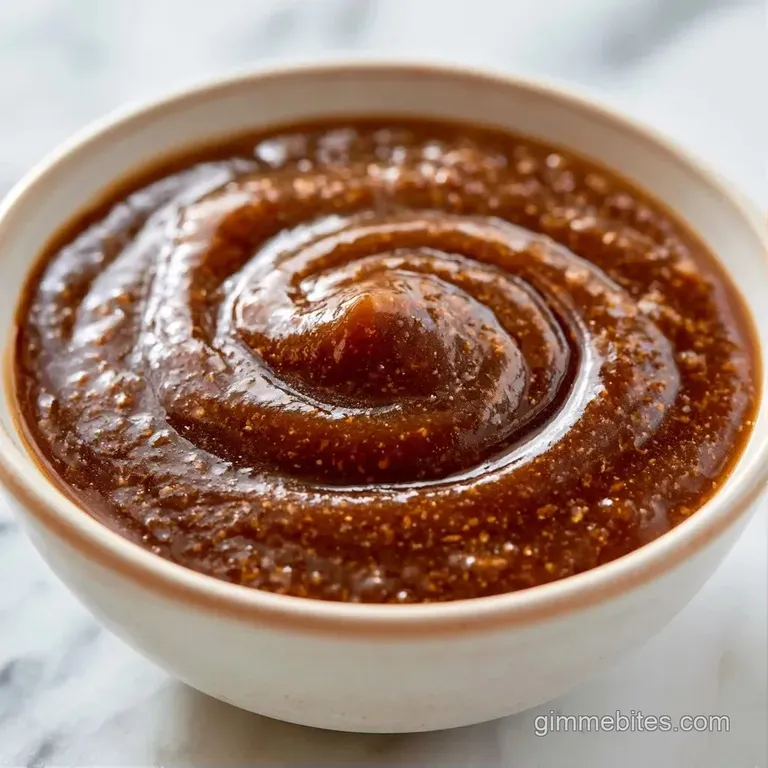 Smooth dark brown sauce flowing from a white porcelain boat over succulent meat and creamy white mashed potatoes.