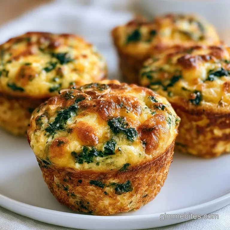 Two savory egg muffins on a white ceramic plate, garnished with fresh parsley and a side of sliced avocado.