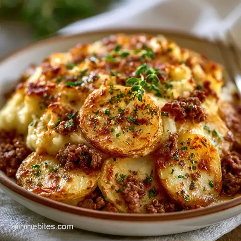 Ground Beef Potato Bake with Smoked Paprika
