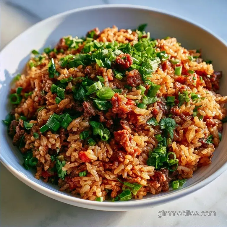 Healthy Ground Beef Rice Skillet in 35 Minutes