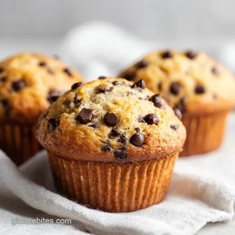 Healthy Chocolate Chip Muffins: Protein-Packed