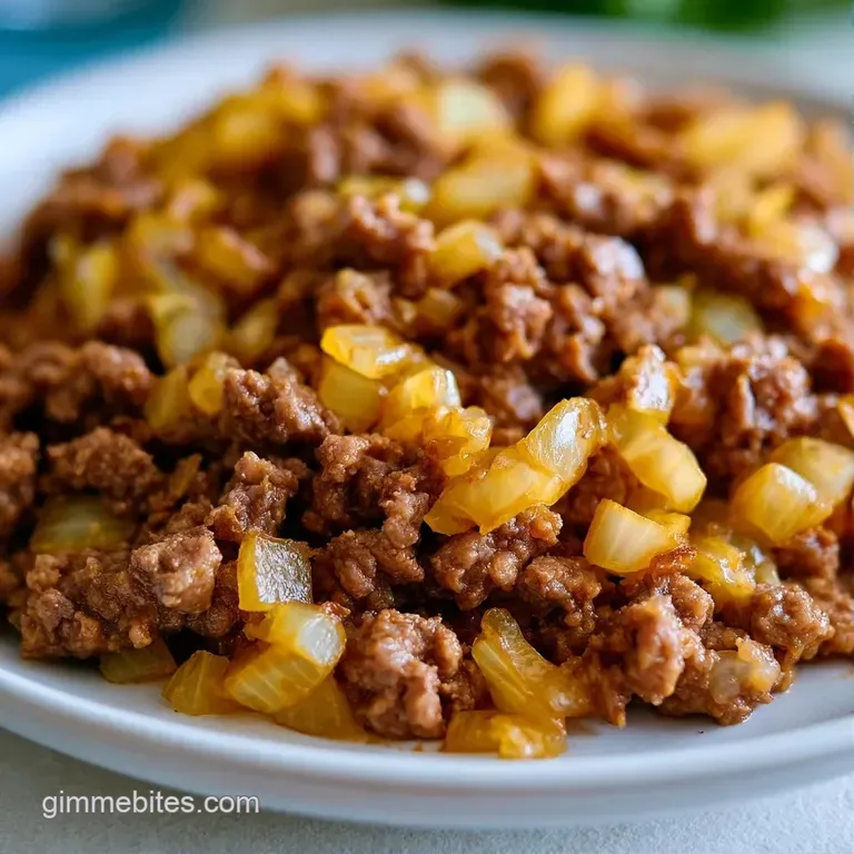 Tender chunks of seared beef and vibrant root vegetables elegantly plated with a drizzle of rich, savory reduction.