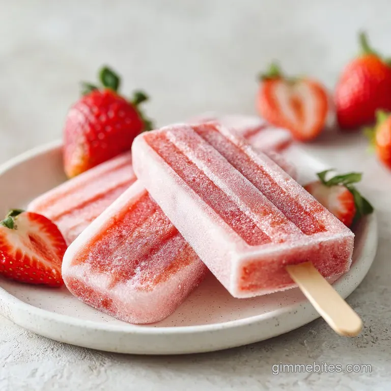 Strawberry Popsicle: Velvety and Refreshing