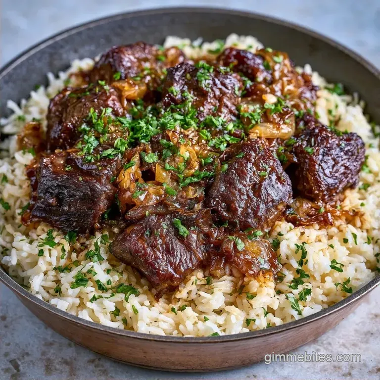 Hearty Italian Beef Rice Skillet