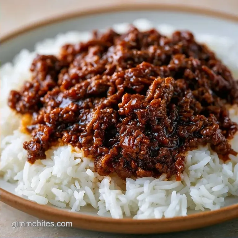 Quick Korean Beef Rice Bowl