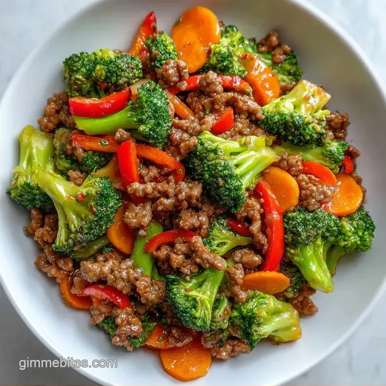 Lean Ground Beef Stir Fry: Bold and Hearty