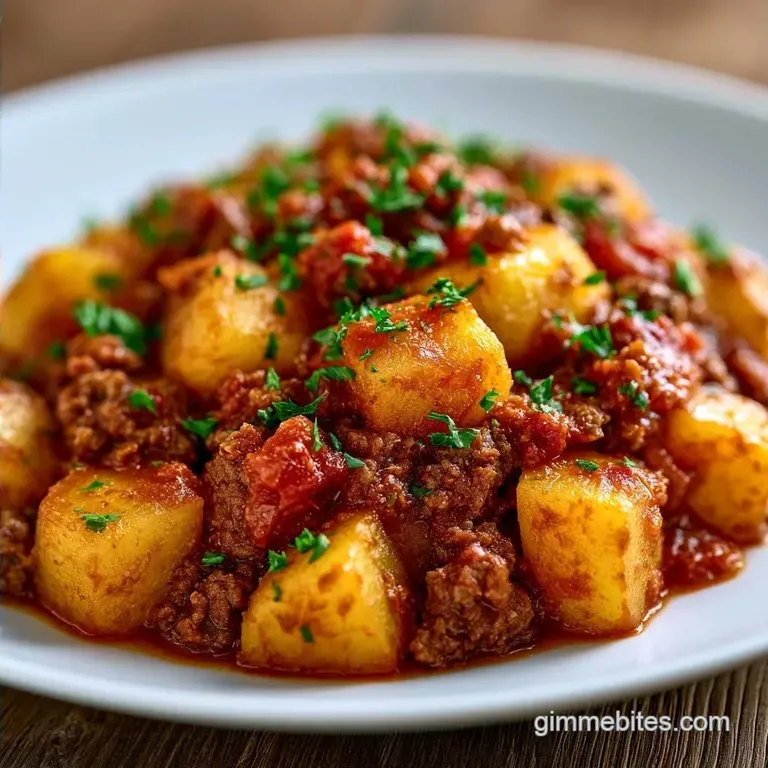 Mexican Beef and Potatoes in 30 Minutes
