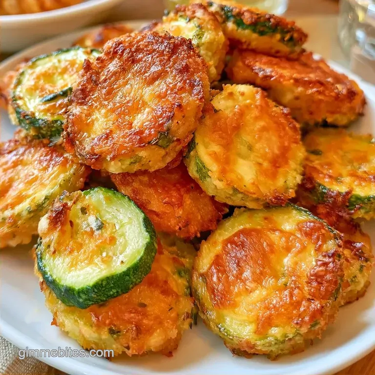 Crispy Parmesan Zucchini Bites