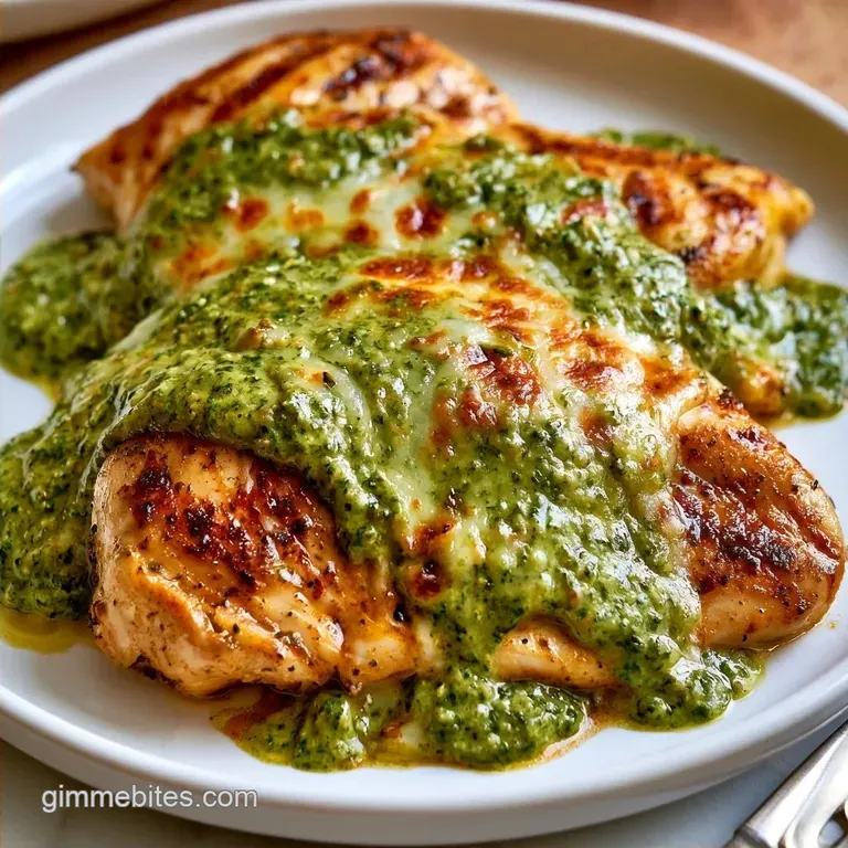 Pesto Cream Cheese Chicken Bake in 25 Minutes