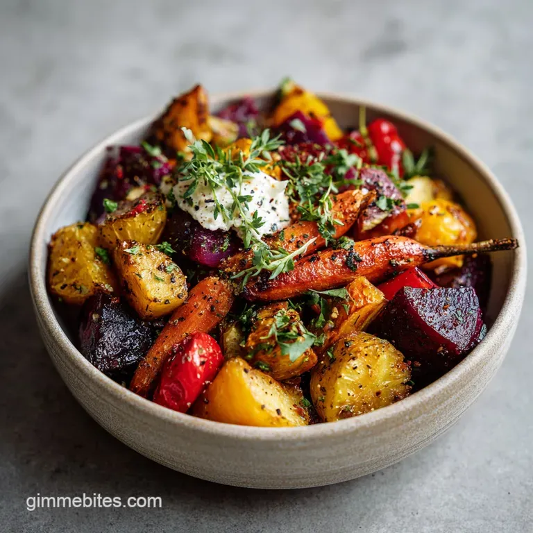 Roasted Mediterranean Veggie Breakfast Bowl