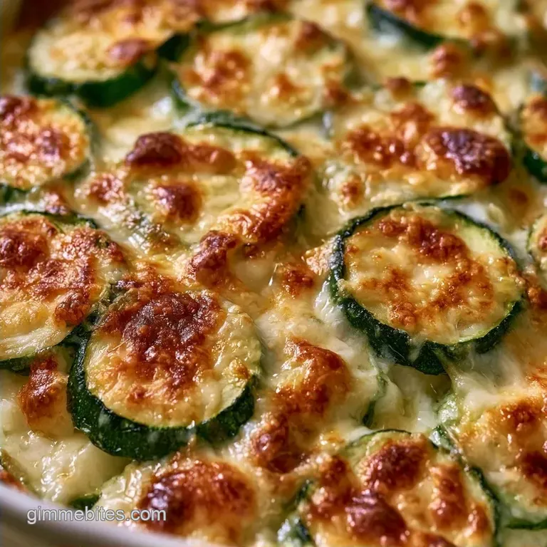 Healthy Zucchini Parmesan Bake: Golden Brown